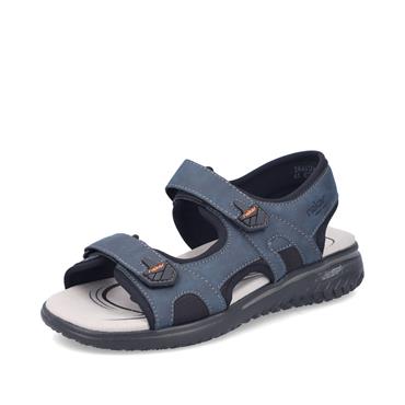Rieker Men Lukas Twin Velcro Sandal - Navy